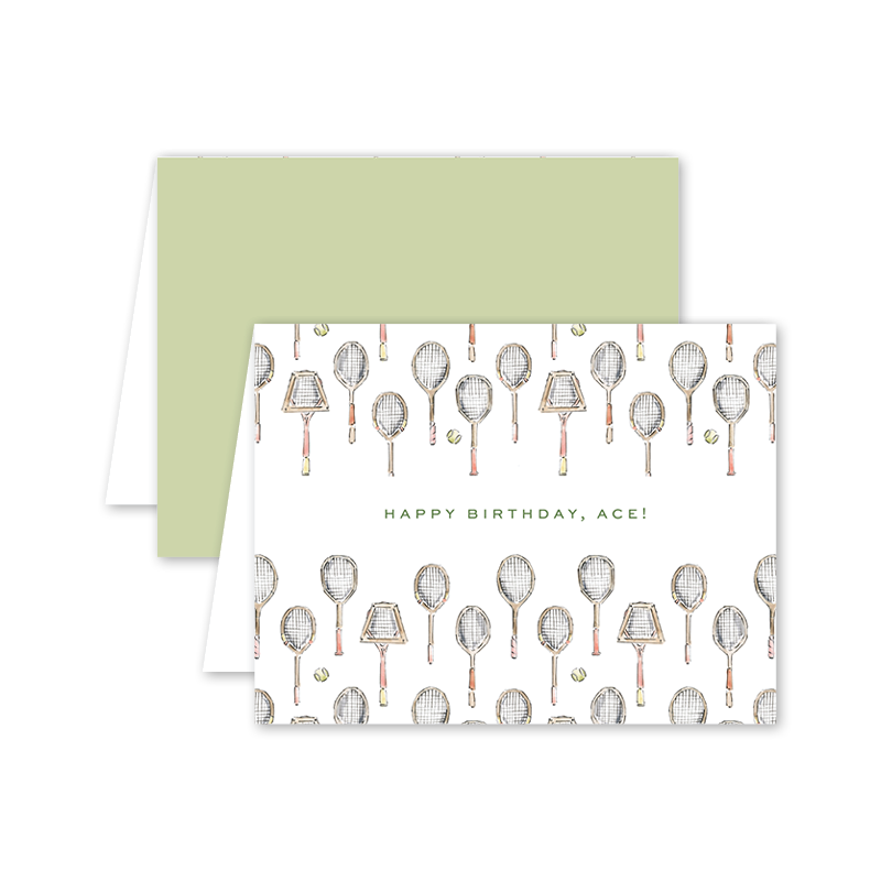 Tennis Birthday Card