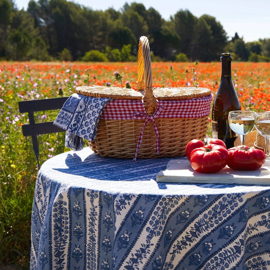 Provence Avignon Blue & Marine Tablecloth