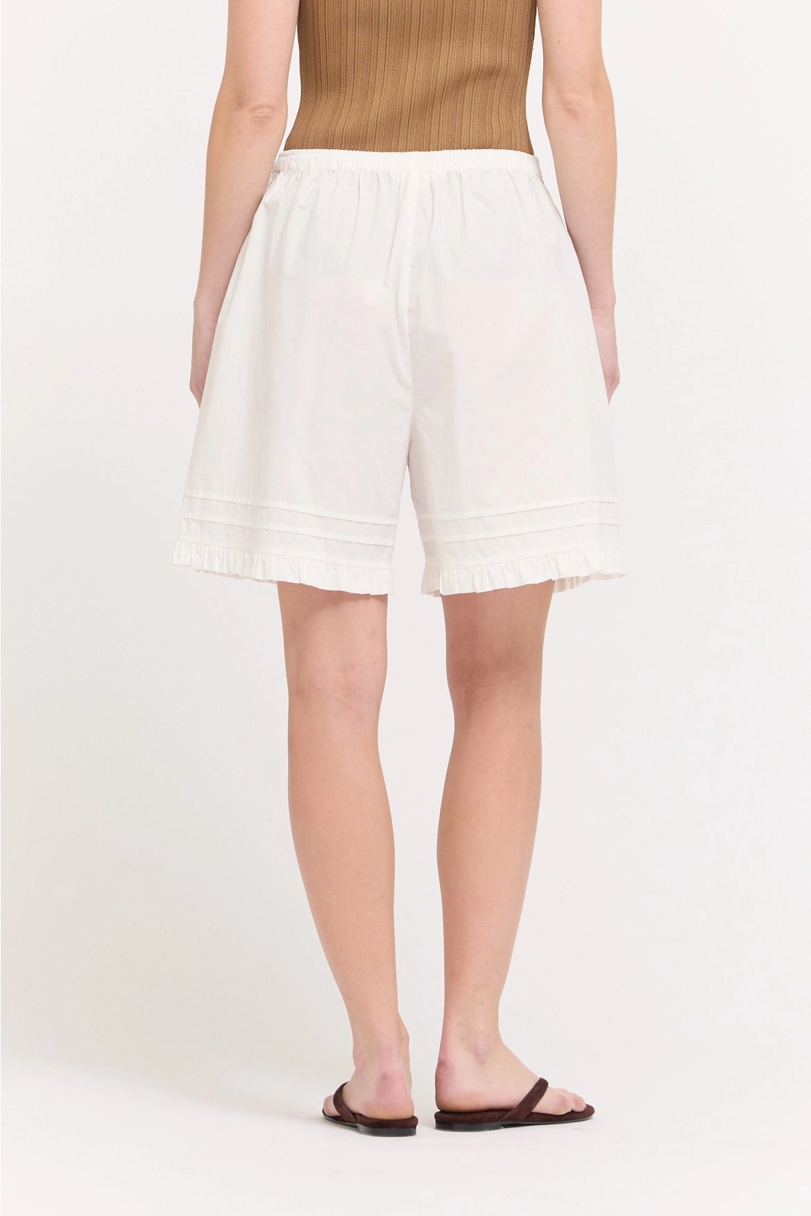 Ruffle Pleat Shorts