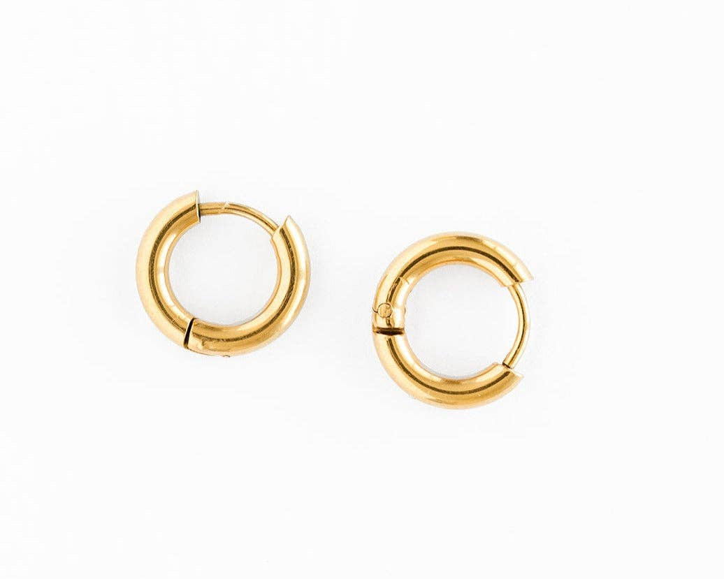 Endless Hoop Stud Earrings