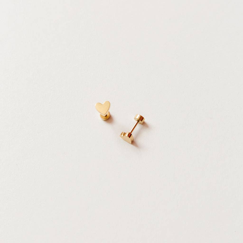 Heart Stud Earrings