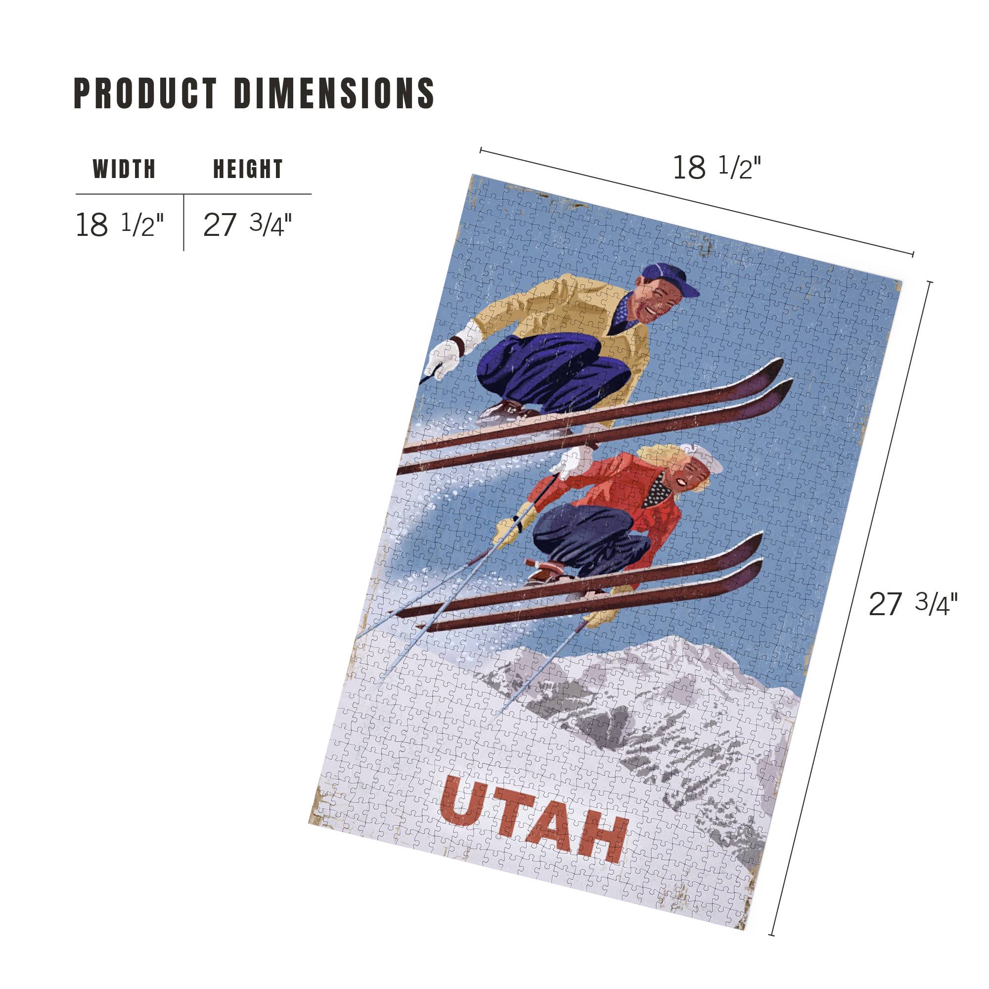 Utah Vintage Skiers Puzzle