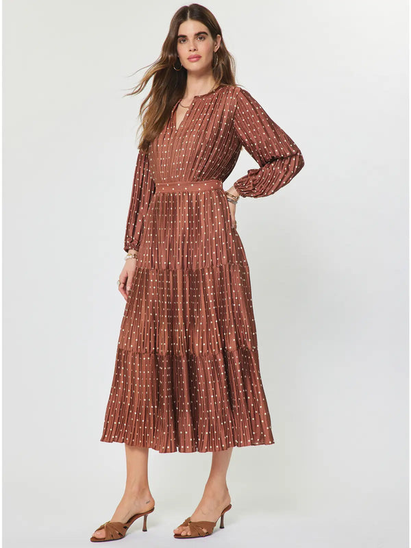 Genevieve Pleated Dress