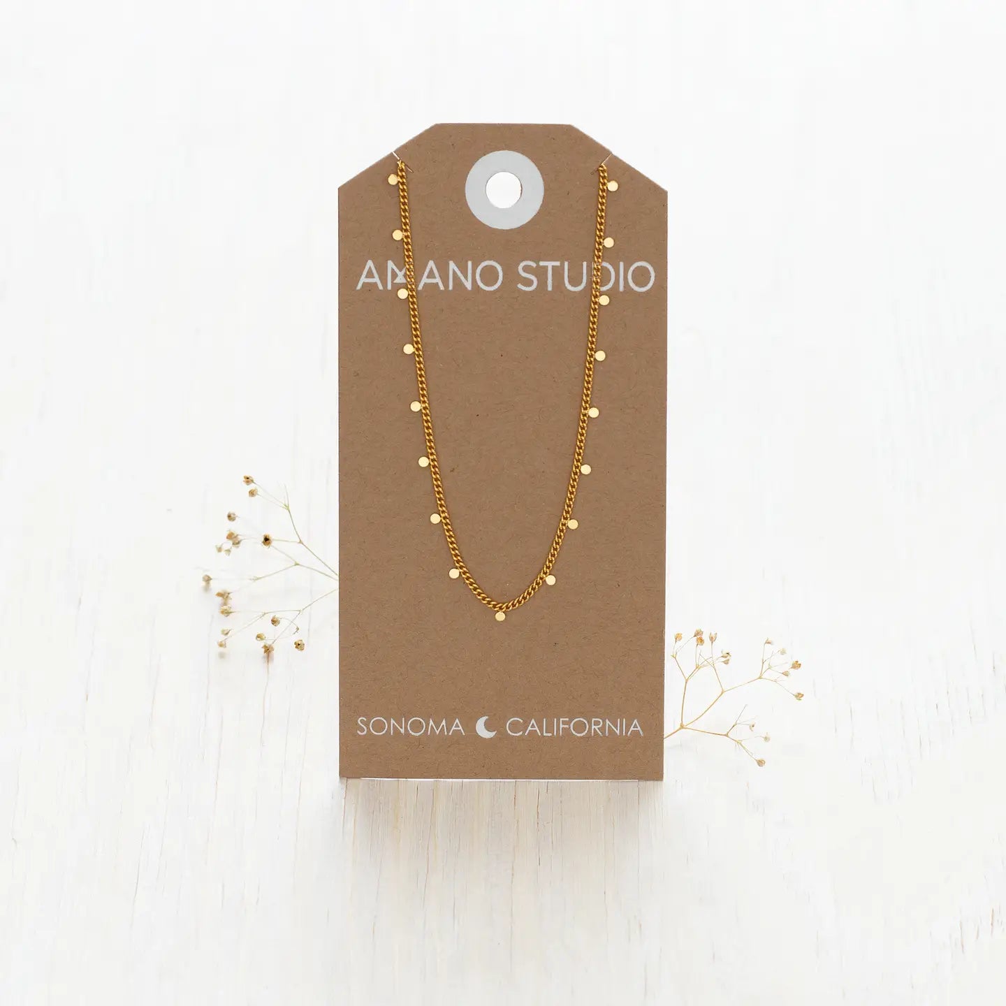 Tiny Dot Chain Necklace