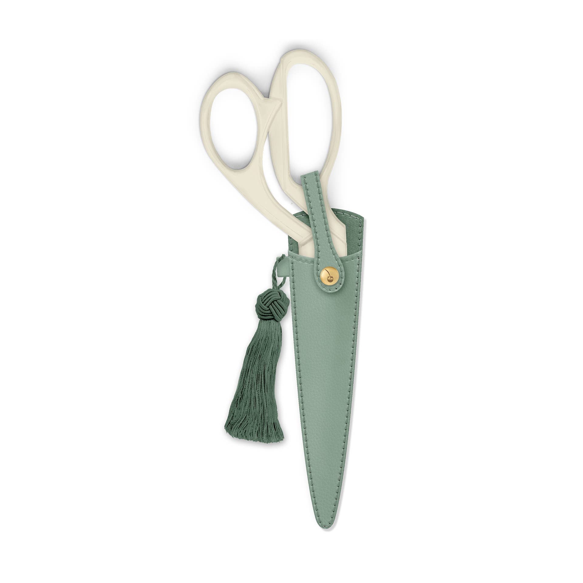 Sage Green Ivory and Gold Heirloom Scissors