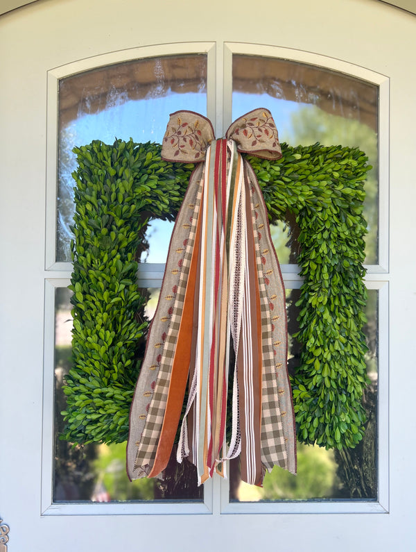 Falling Leaves Wreath Ribbon