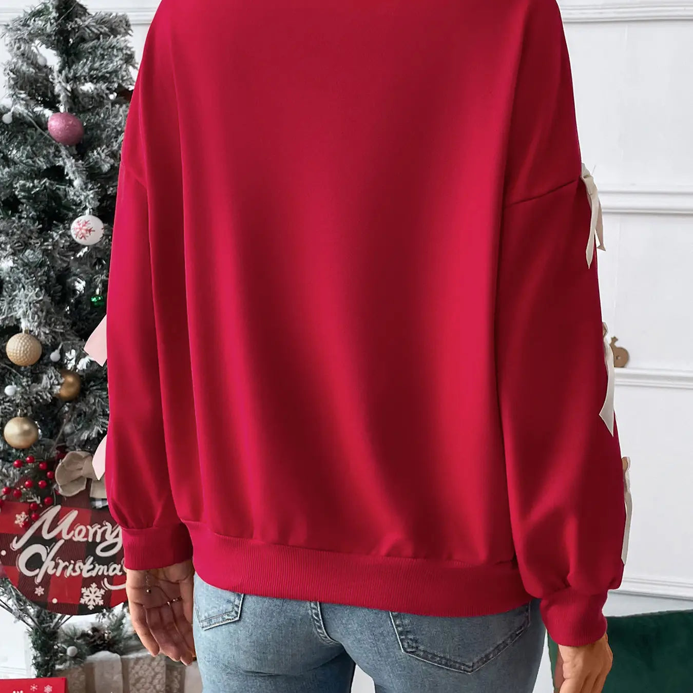 Bow Sleeve Sweatshirt