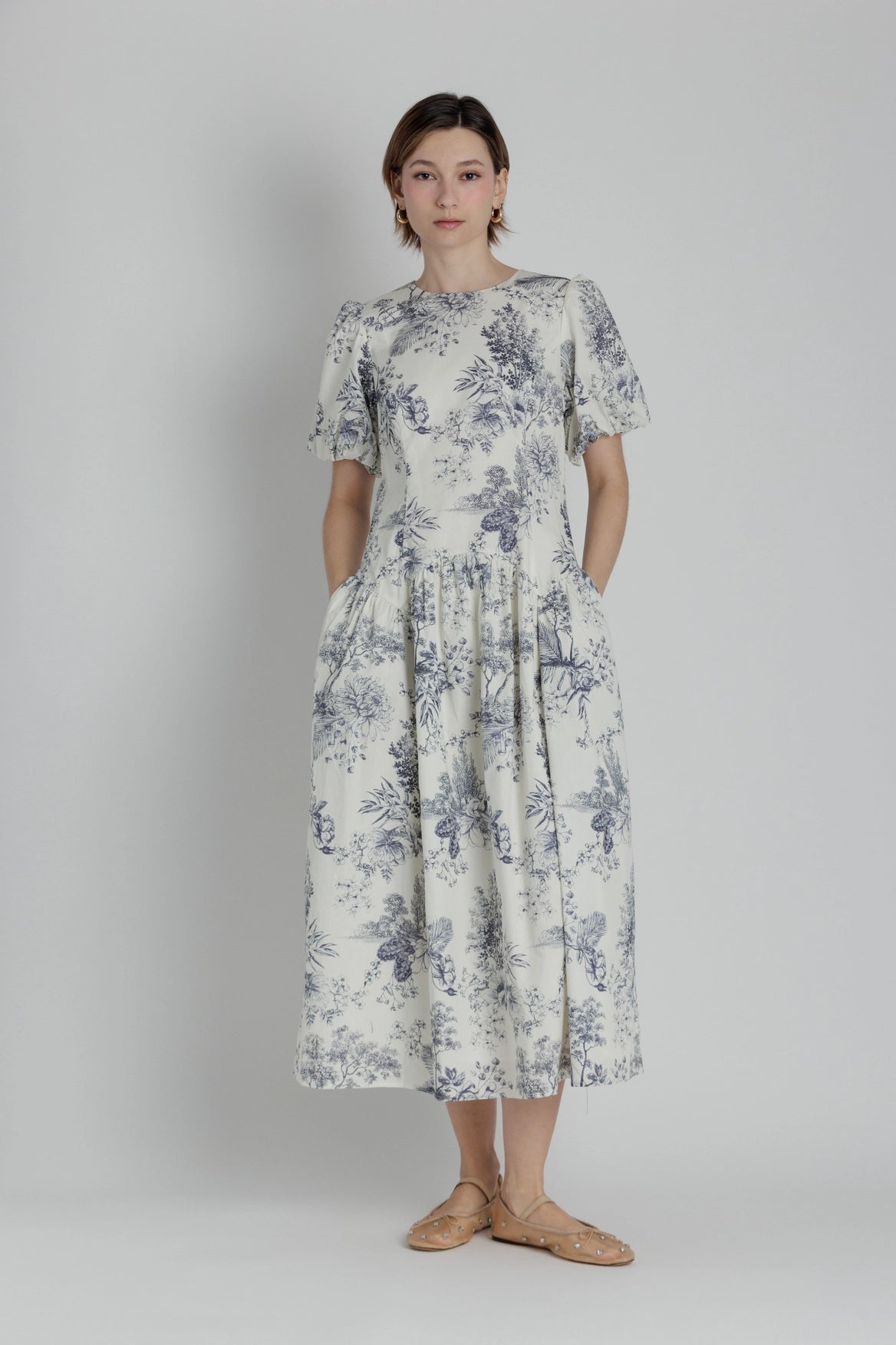 Drop Waist Midi Dress