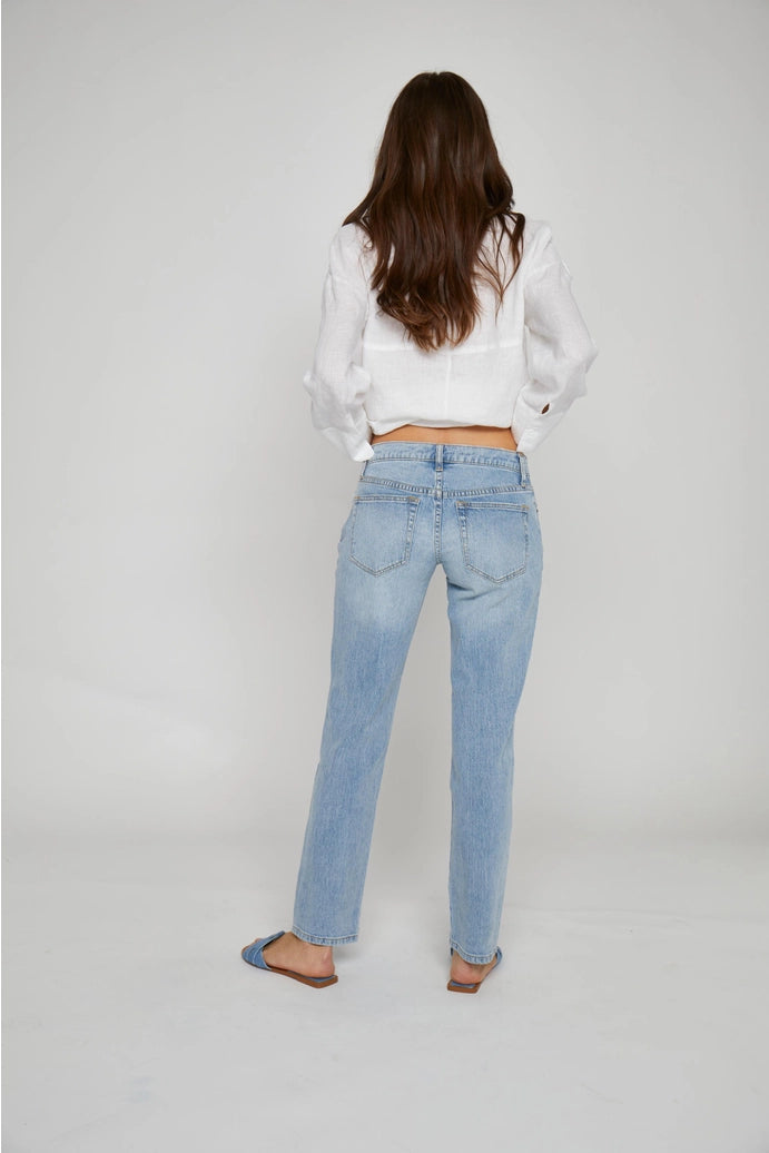 Low Rise Jeans the Chester Light Indigo Worn