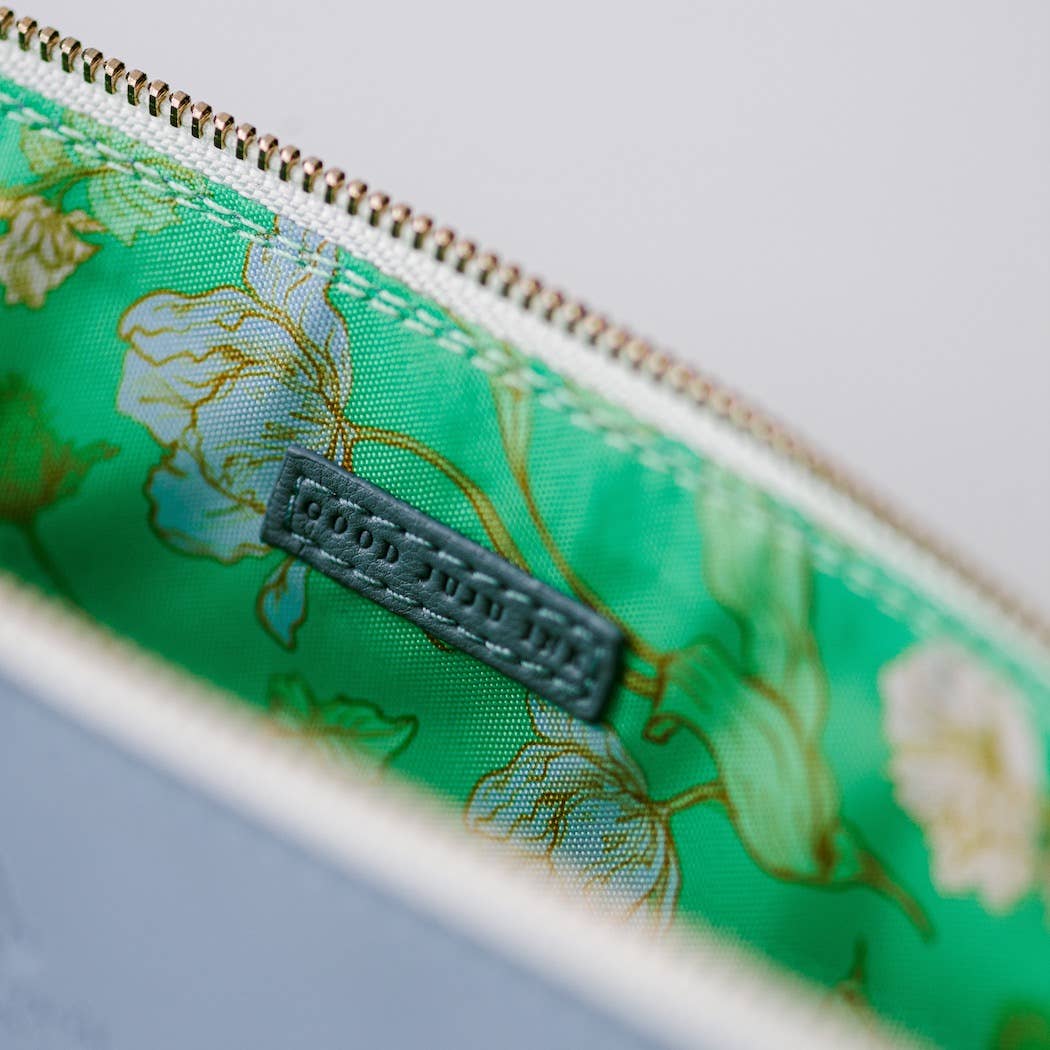 Luxe Slim Periwinkle Pencil Pouch