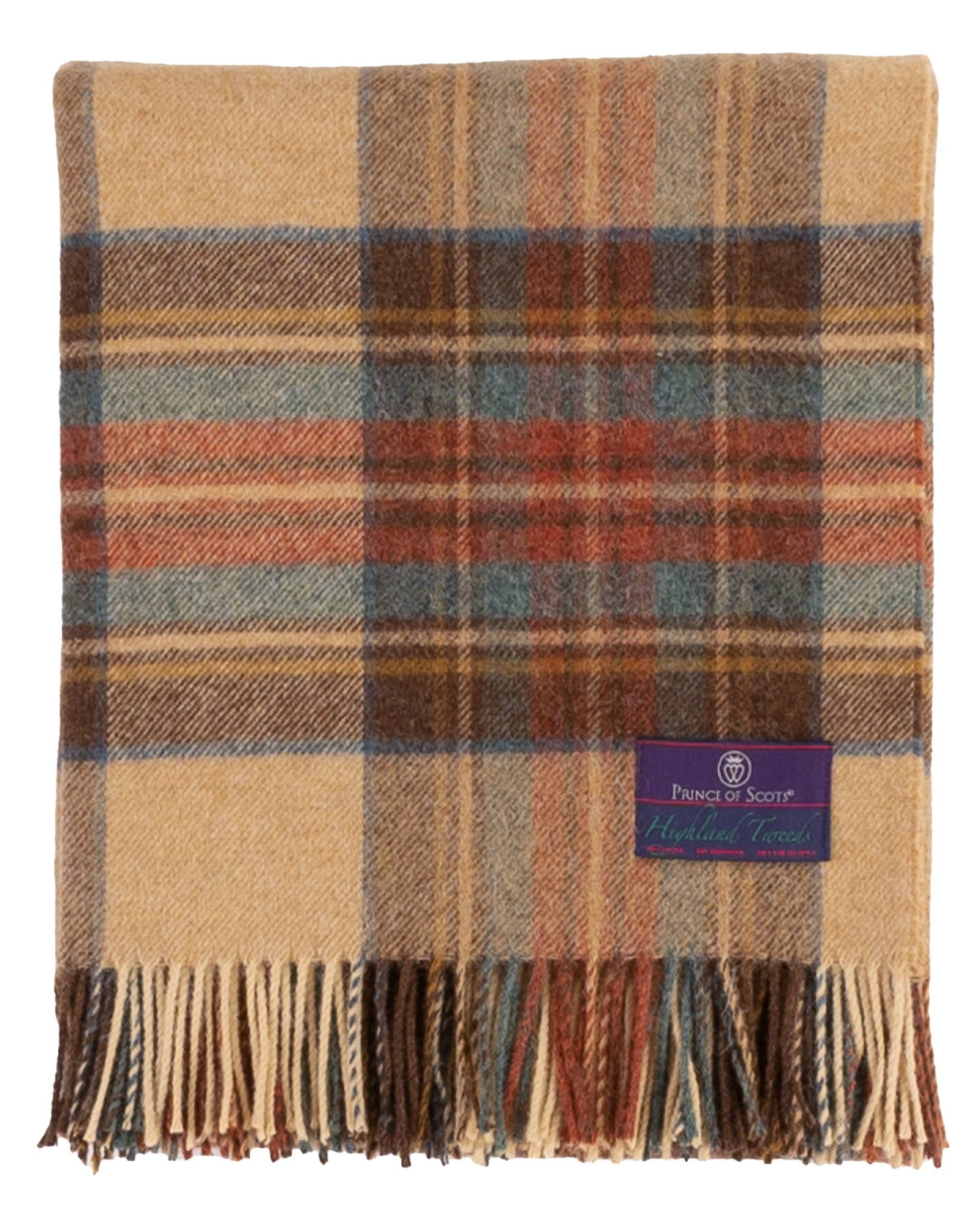 Hunting Stewart Wool Throw