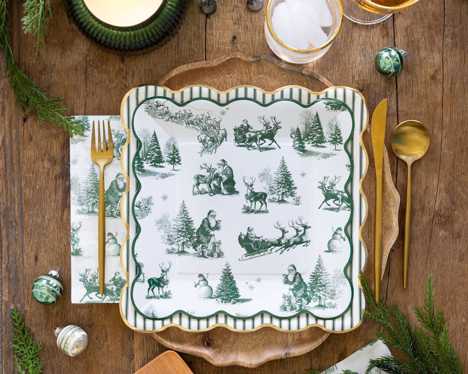 Ticking Stripe Plate