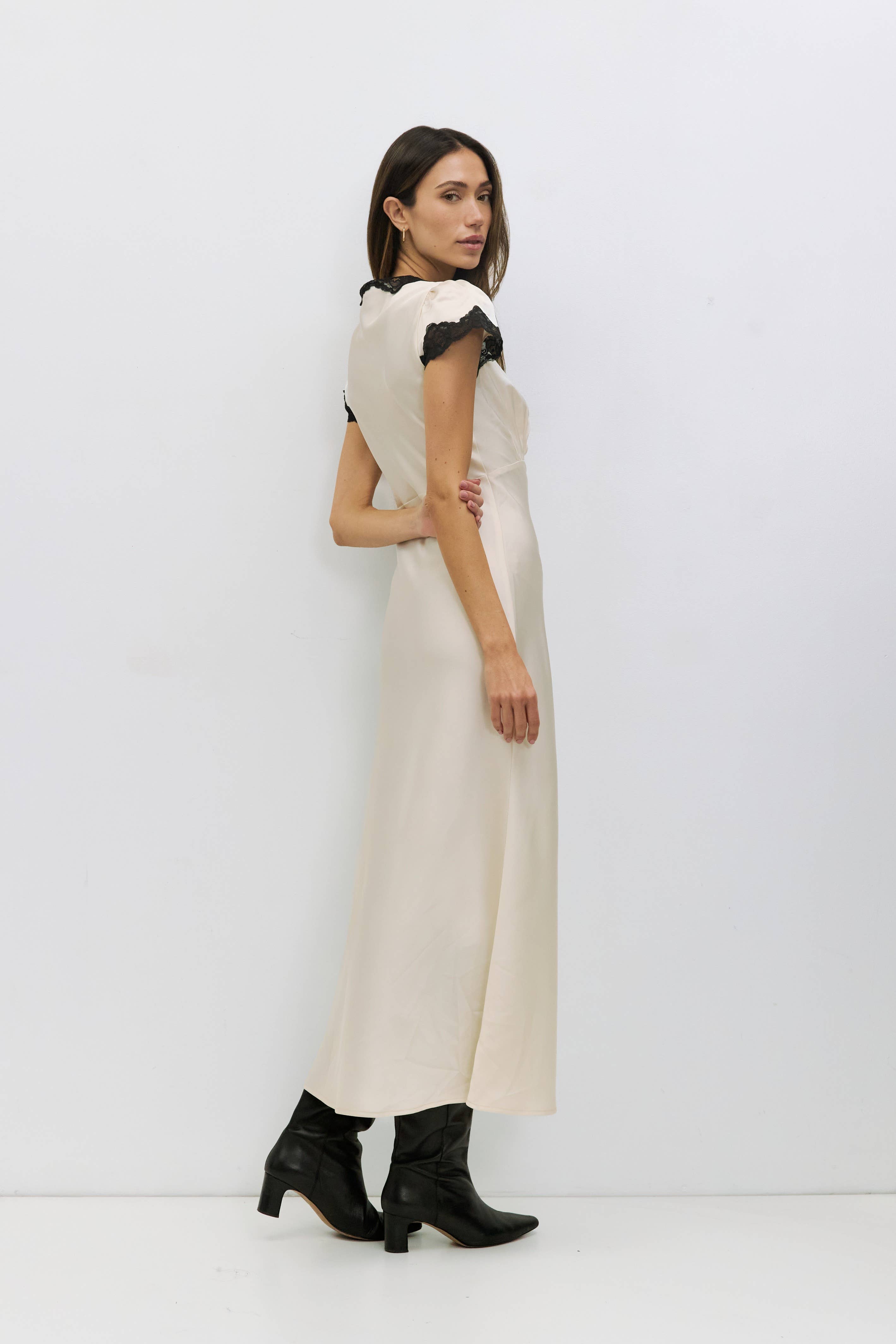 The Vivienne Dress Cream