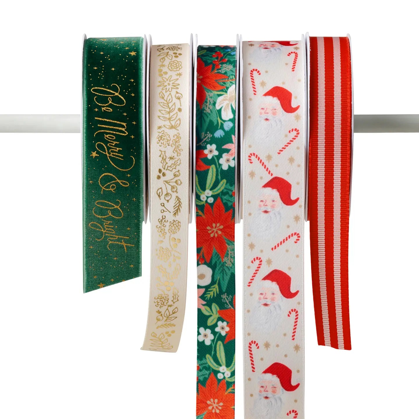 Be Merry & Bright Ribbon Set of 5