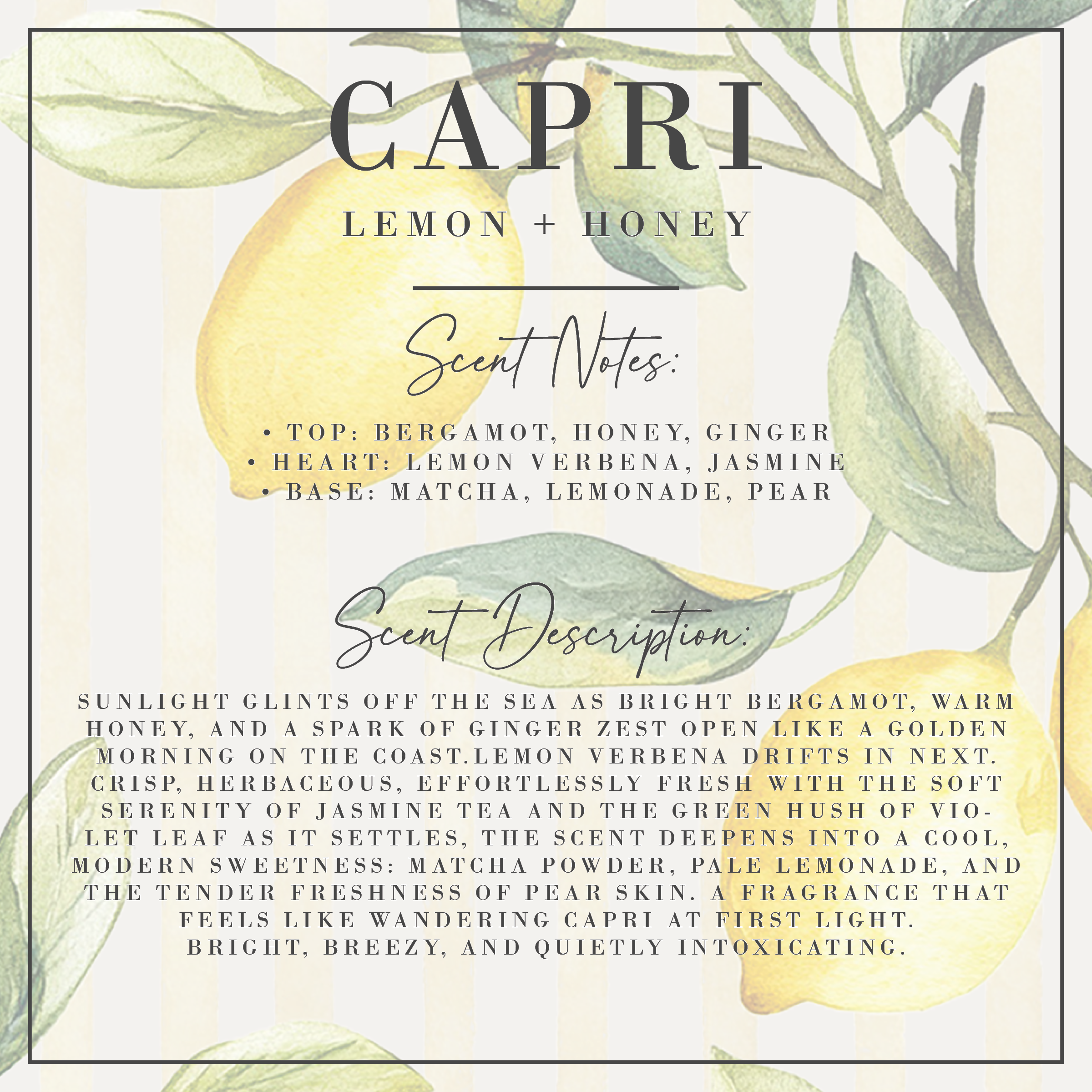 Lemon + Honey Candle