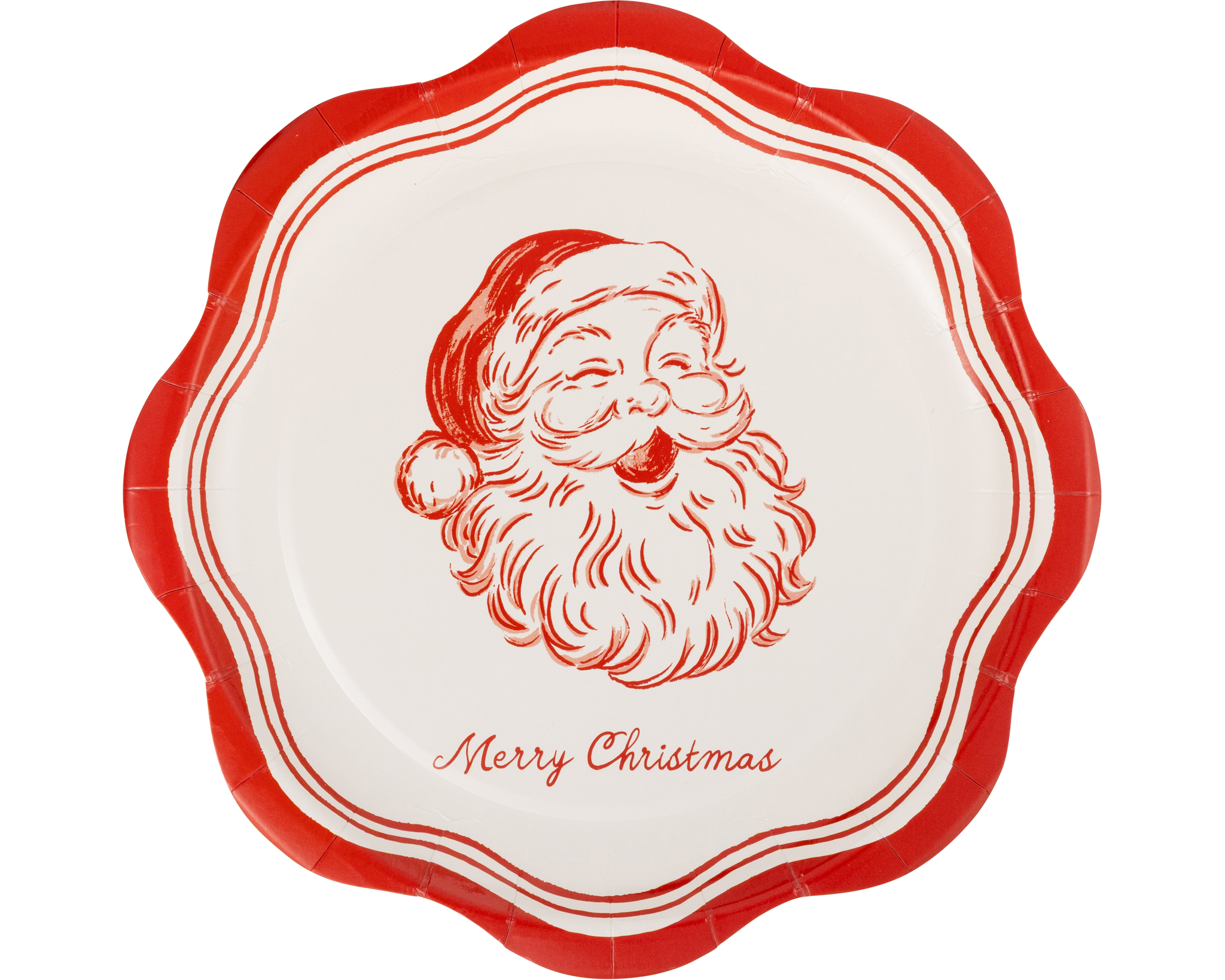 Santa Merry Christmas Plate