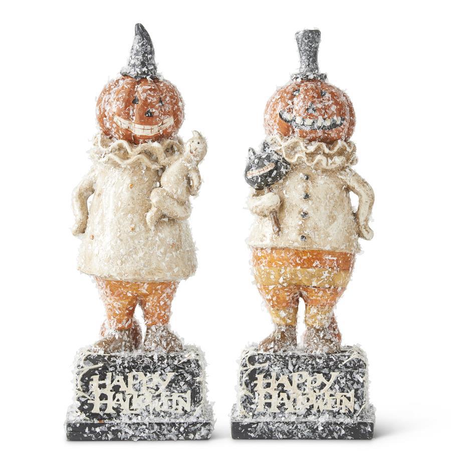 Assorted 11.25 Inch Glittered Halloween Figures on Happy Halloween