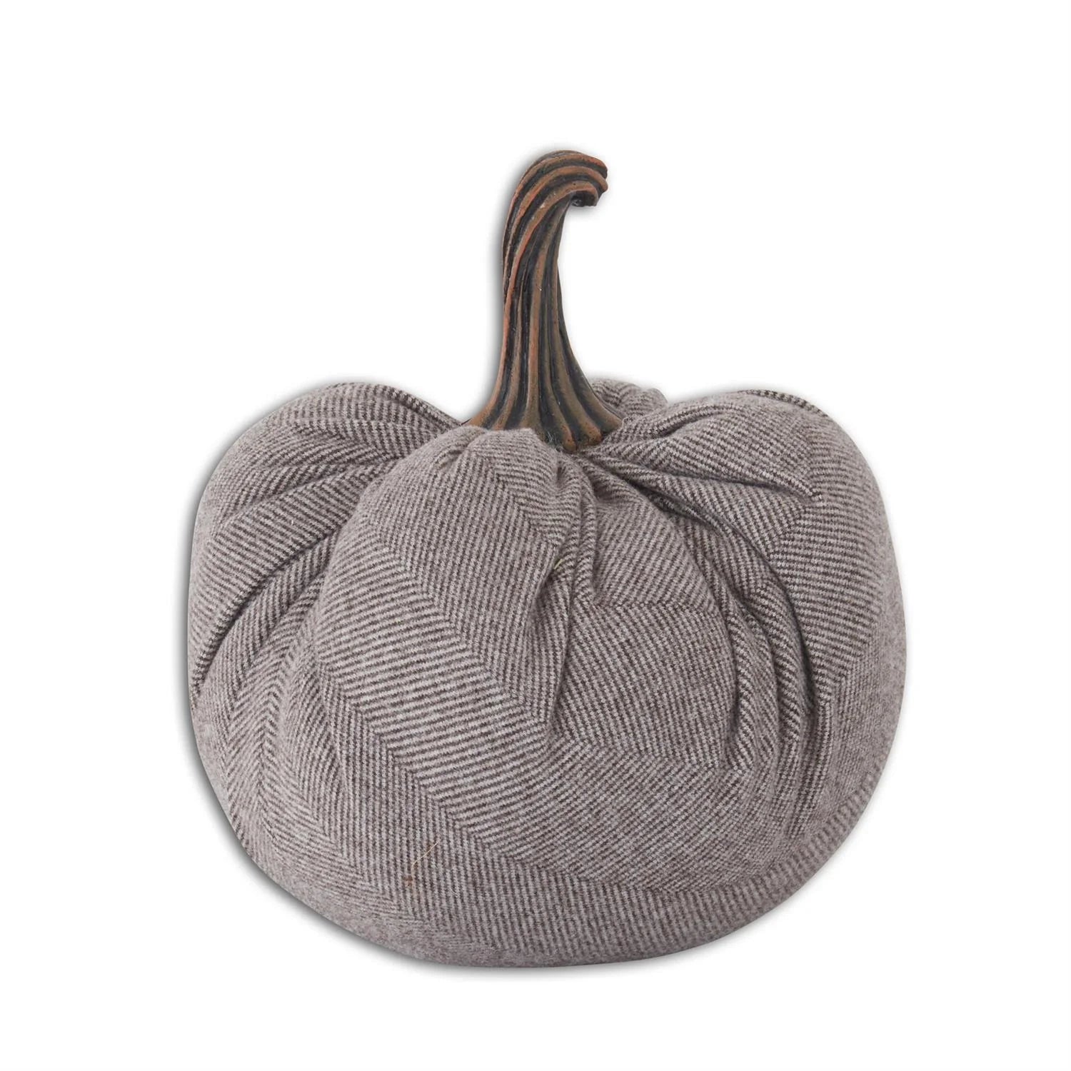 Gray Thin Stripe Fabric Pumpkin