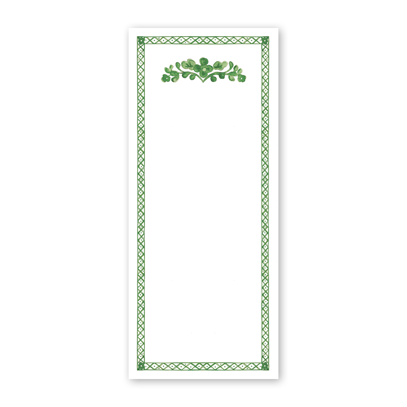 Porcellana Verde Skinny Notepad