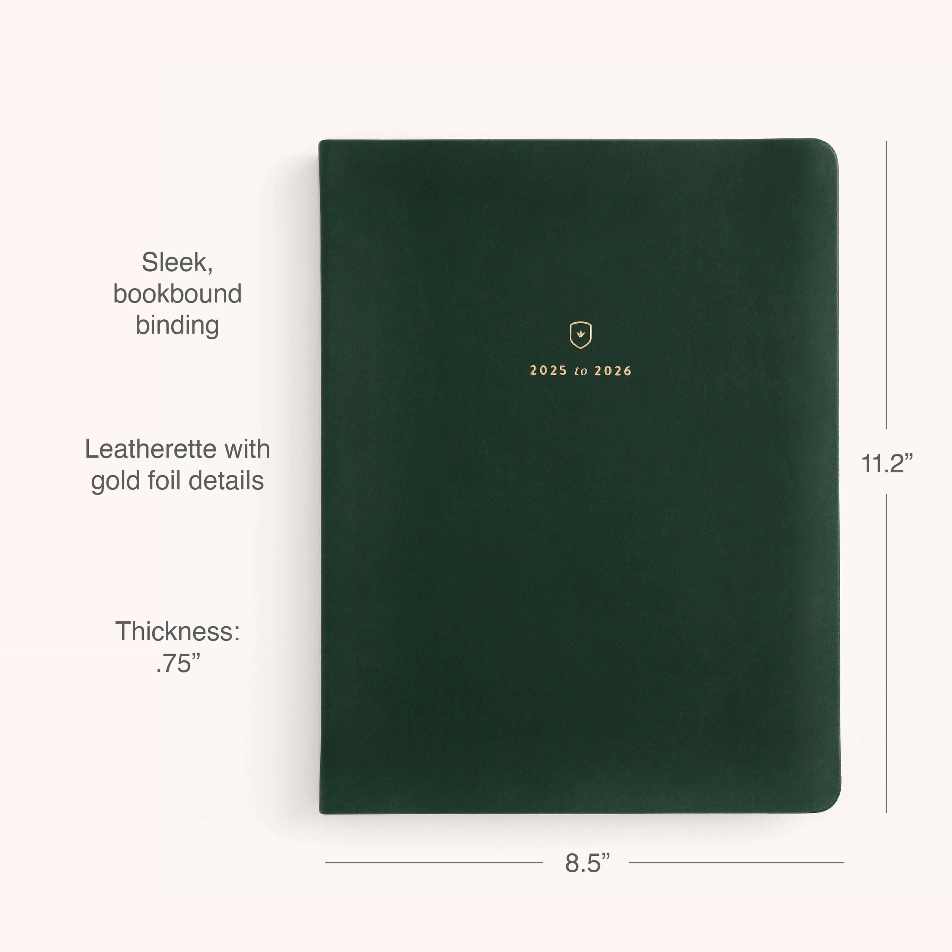 2025-2026 Bookbound Weekly Dapperdesk Planner - Evergreen