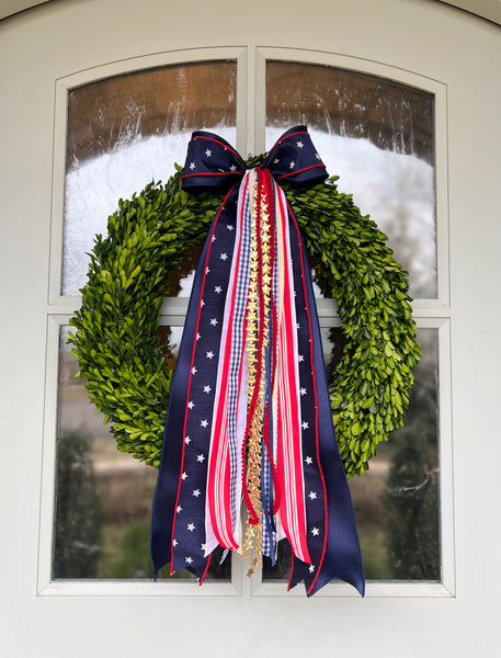 Old Glory Wreath Ribbon — Haven Haus Co