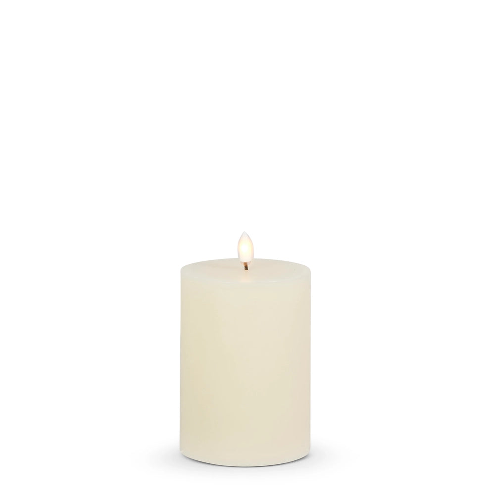 Flameless Ivory Pillar Candle