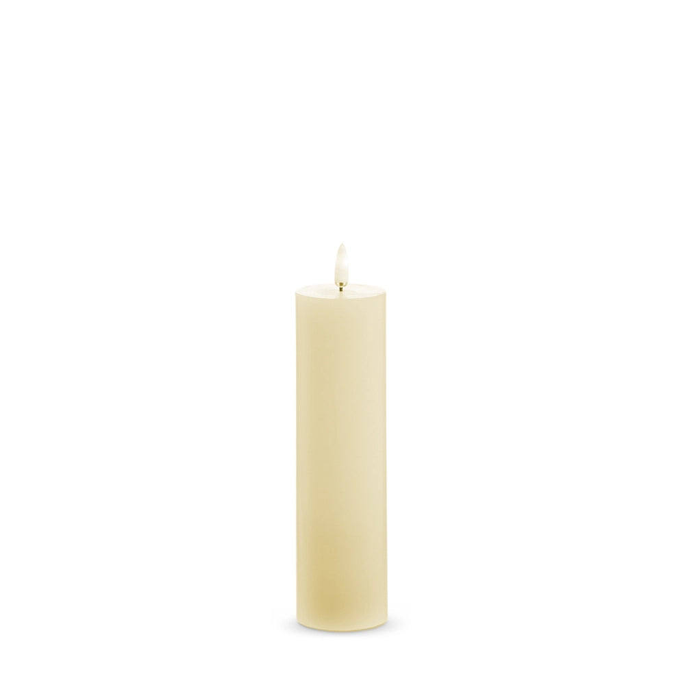 Flameless Ivory Pillar Candle