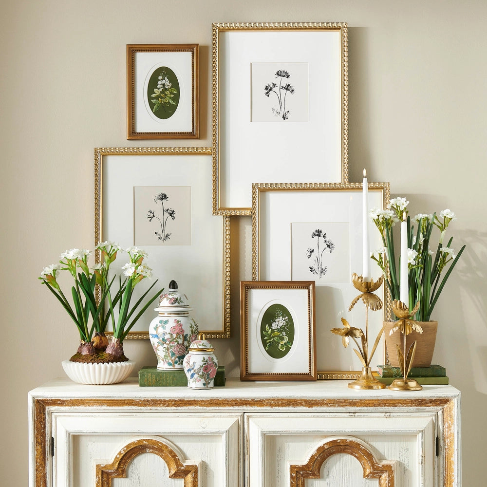 Golden Bloom Candleholder