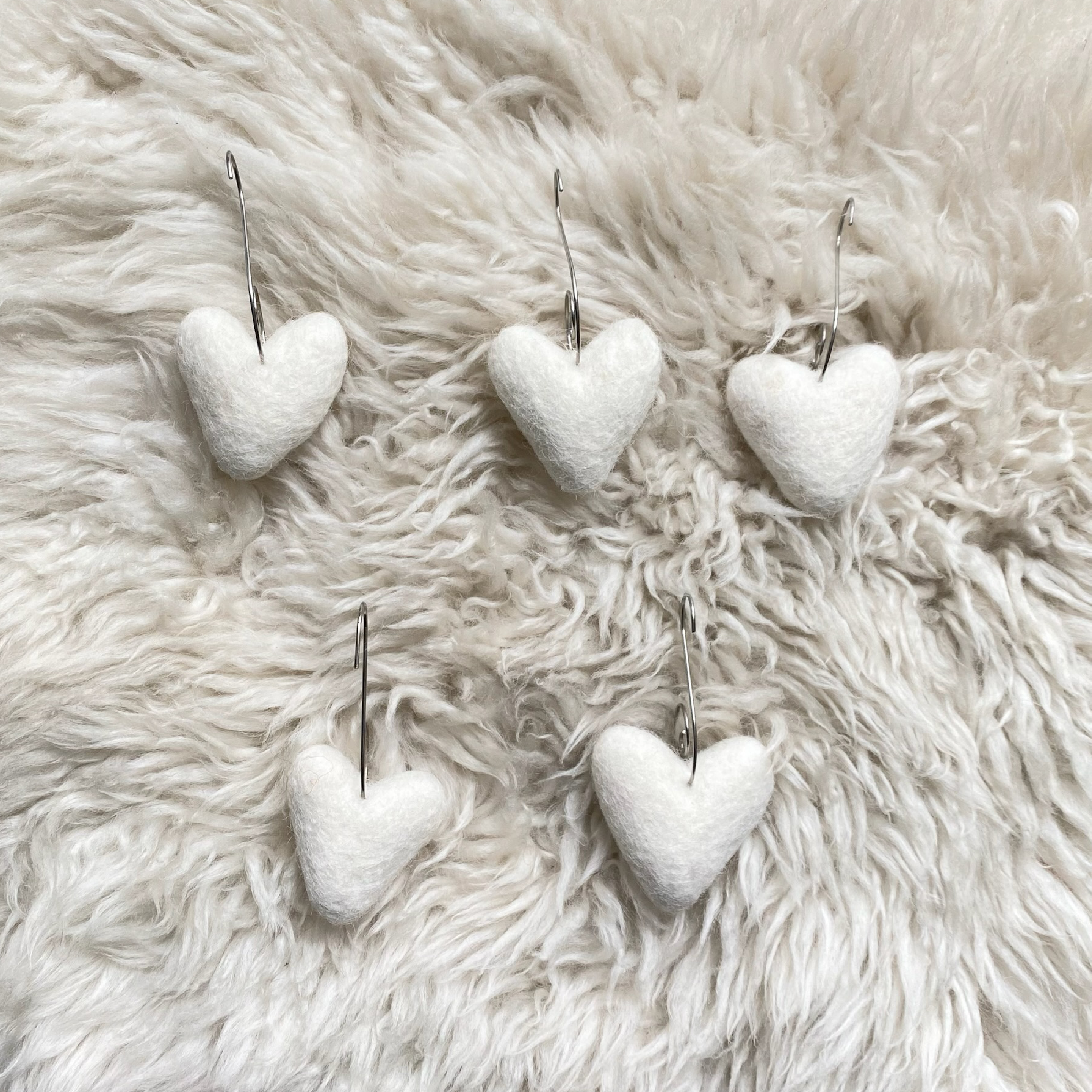 Felt Heart Ornaments