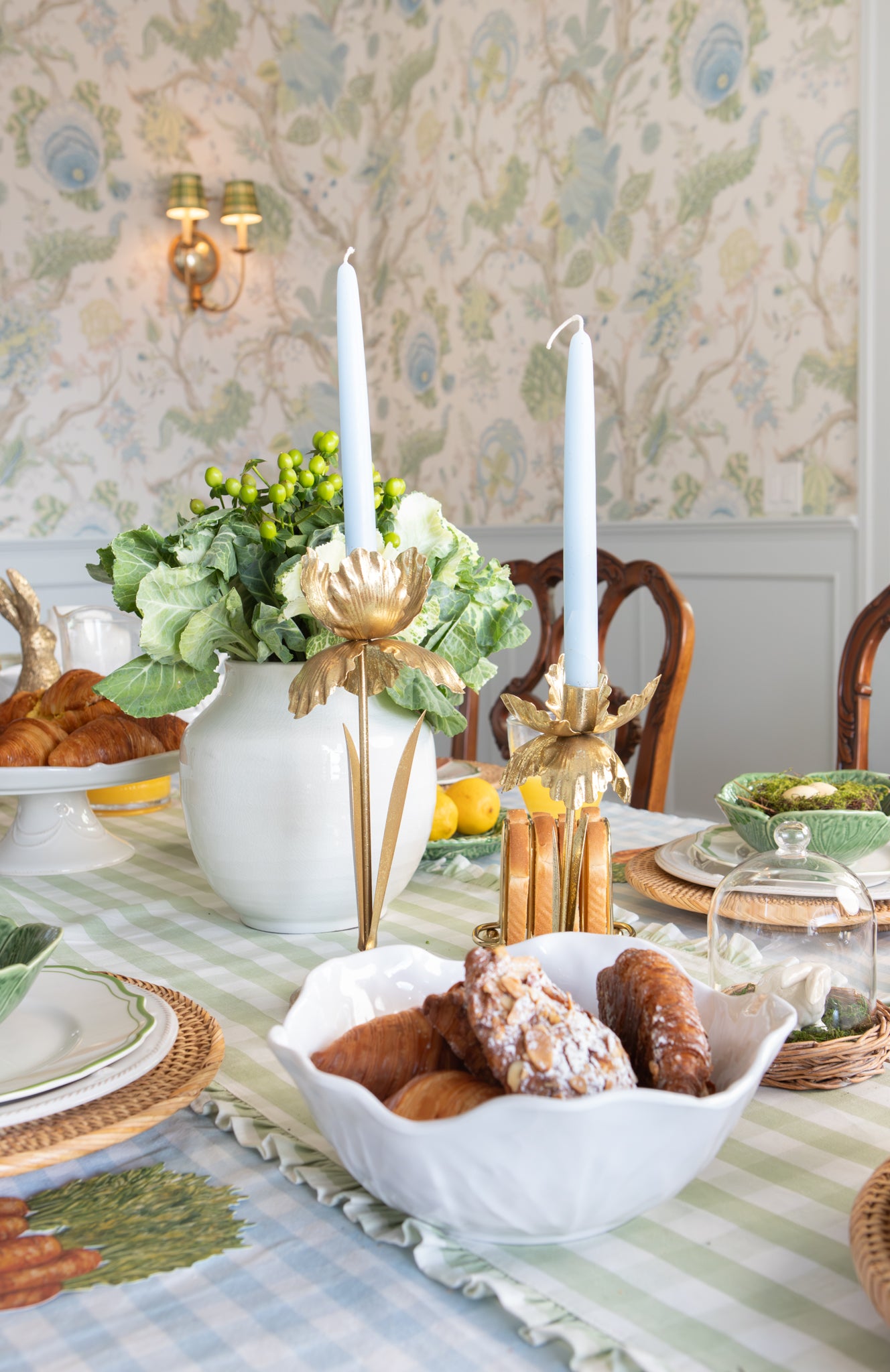 Golden Bloom Candleholder