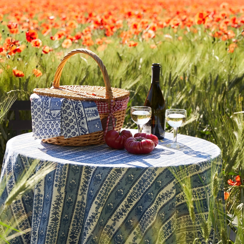 Provence Avignon Blue & Marine Tablecloth