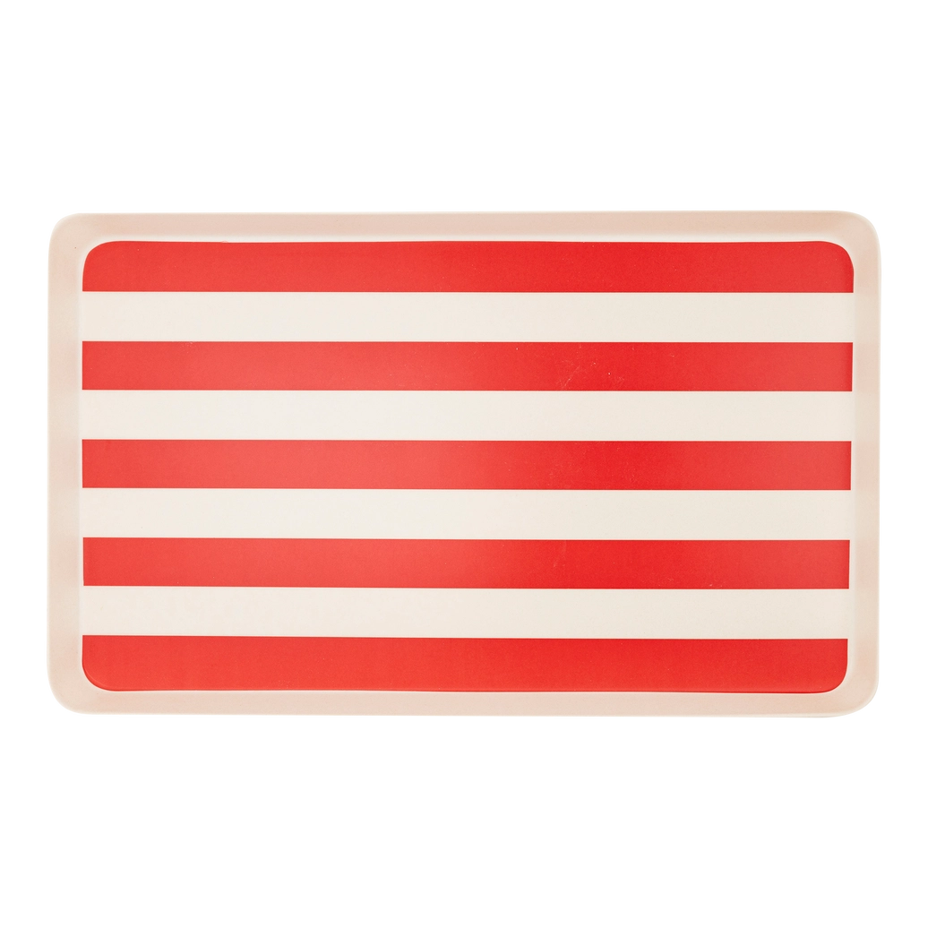 American Flag Stacked Reusable Bamboo Serving Tray Set