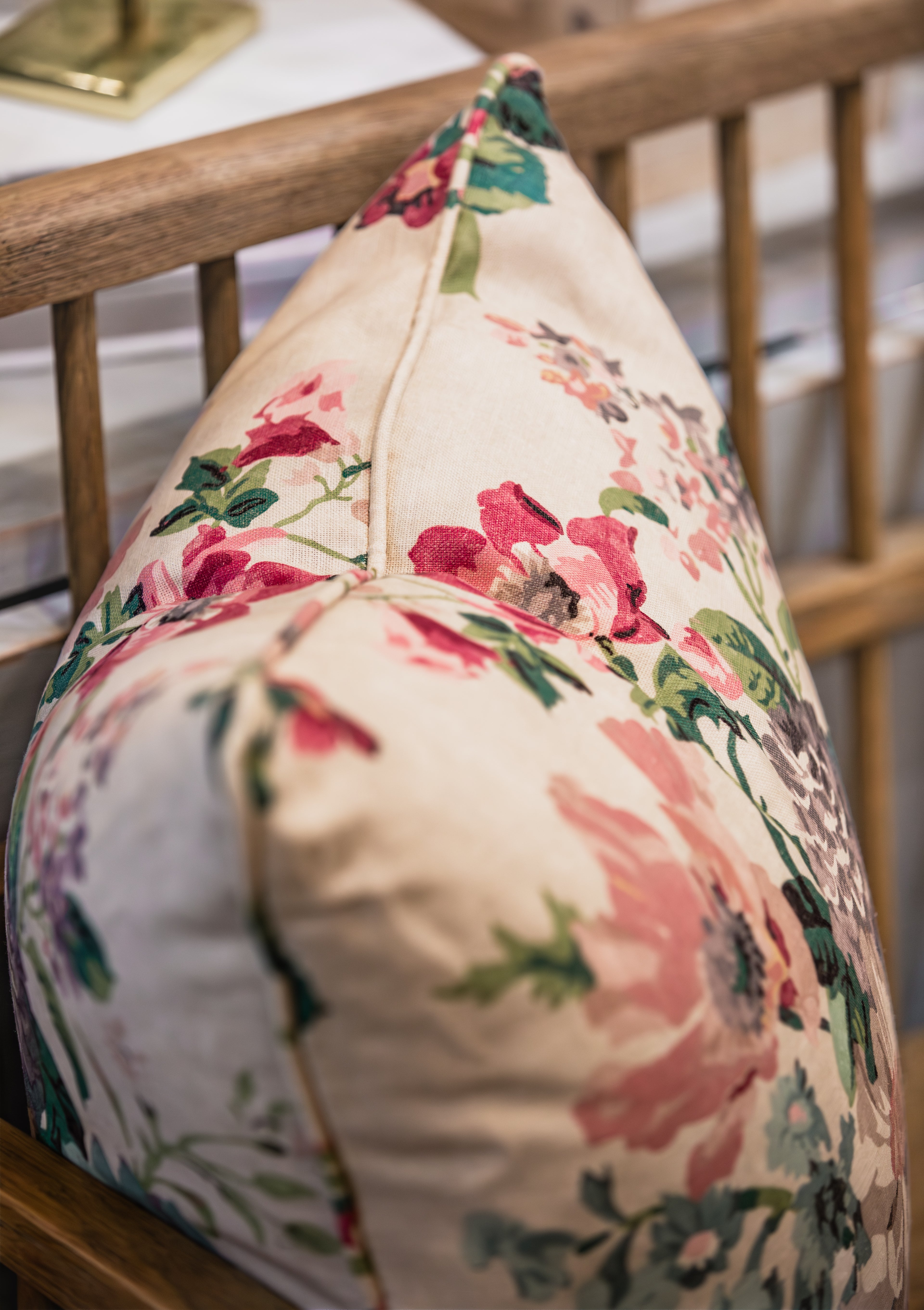 Hathaway Print Berry Double Sided Pillow - Lee Jofa