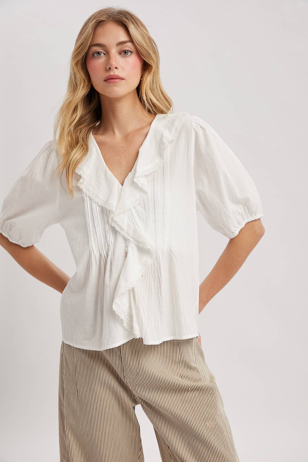 June Ruffled Blouse