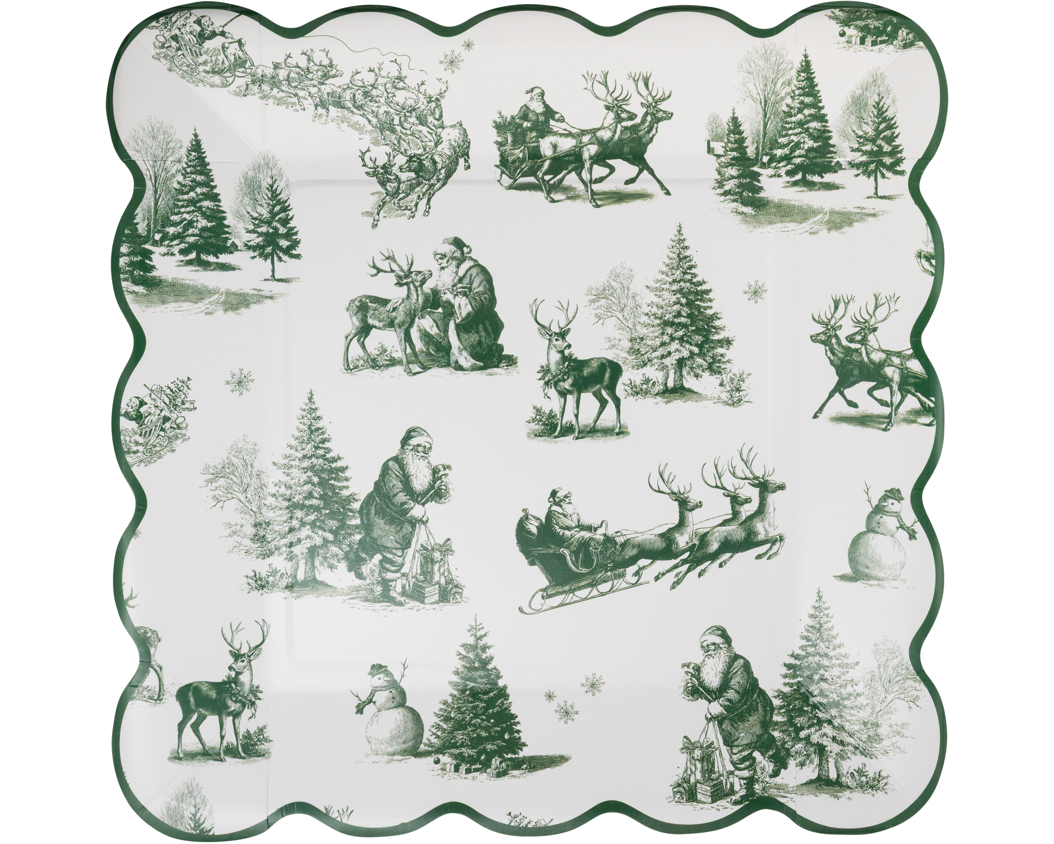 Winter Toile Plate