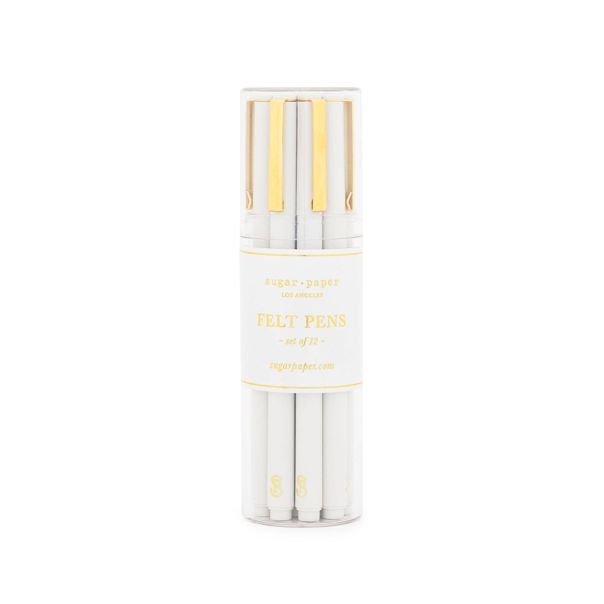 White Felt Pen Set
