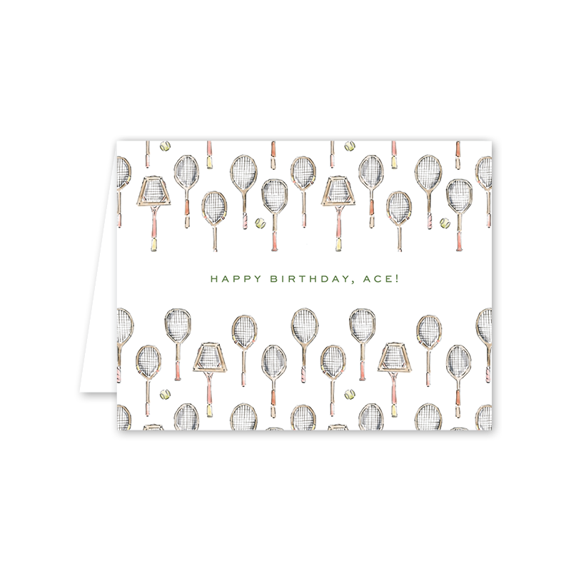 Tennis Birthday Card