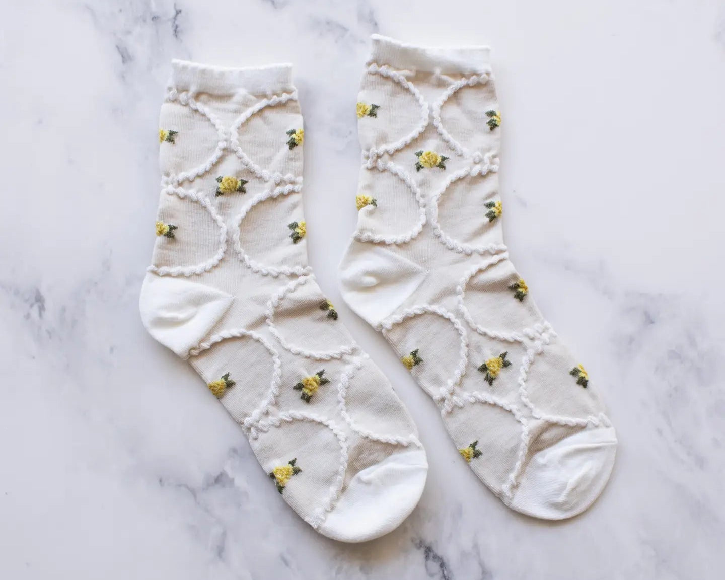 Antique Floral Casual Socks