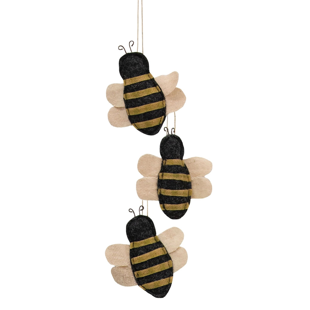 3/Set, Mini Bee Ornaments