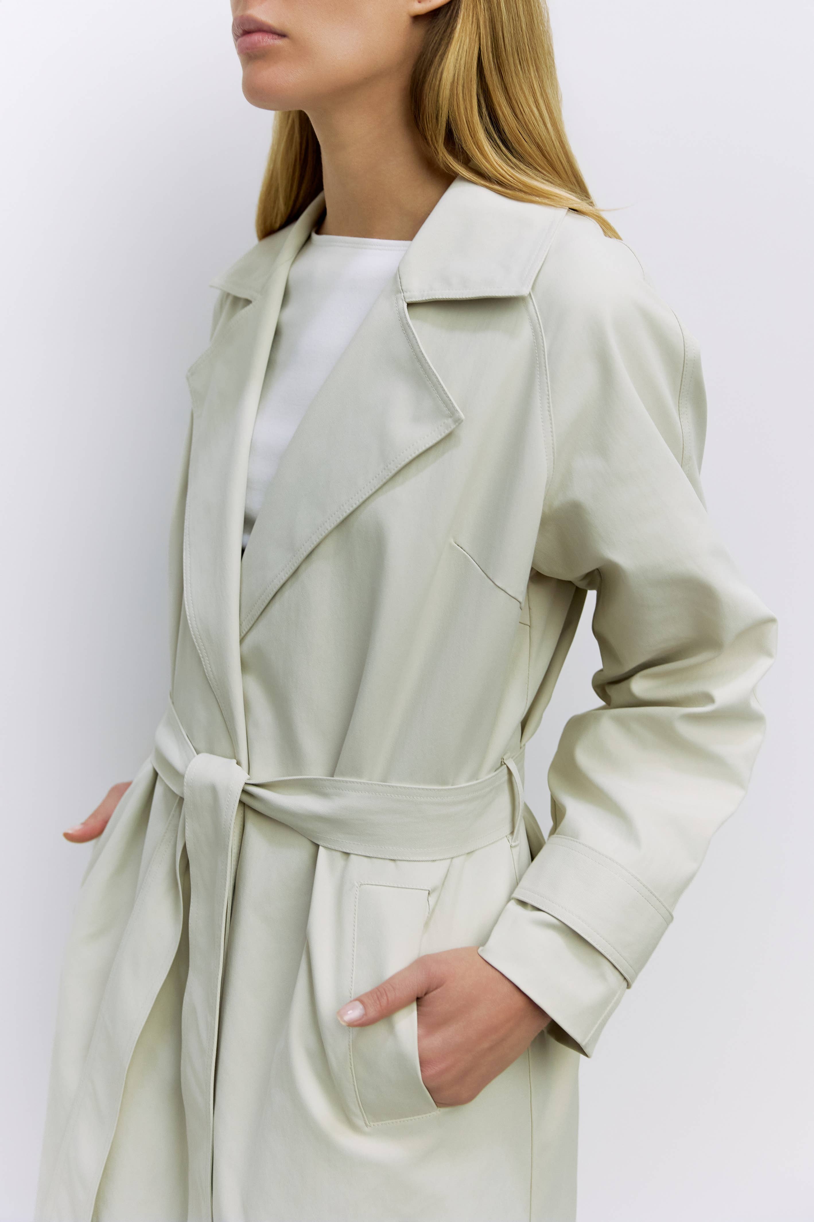 The Diane Coat | Brushed Twill Trench Coat