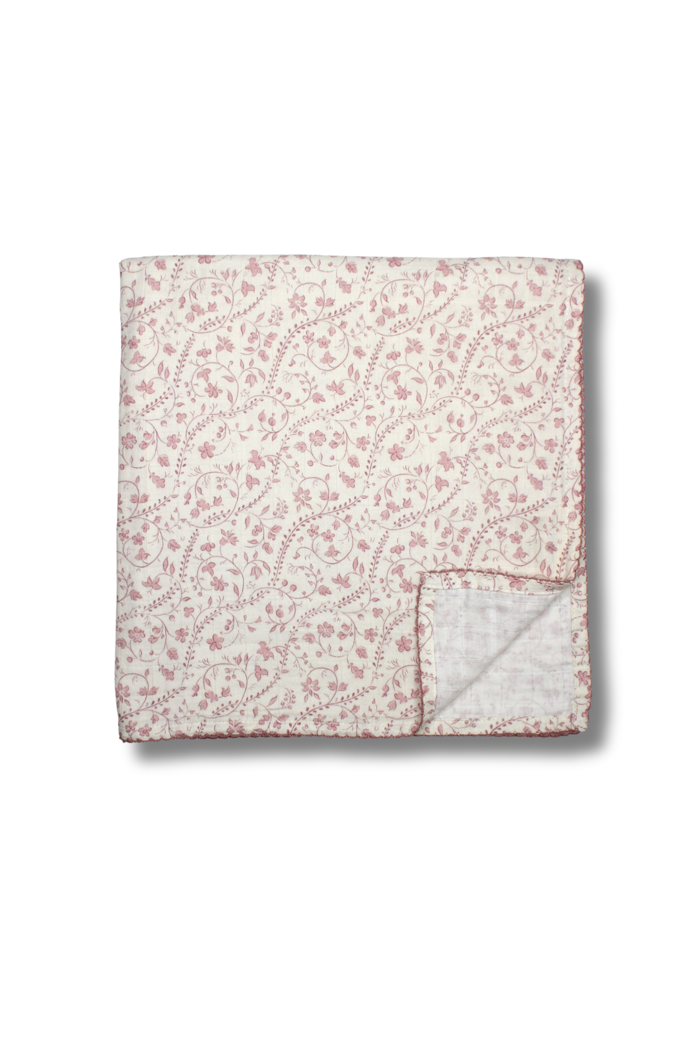Mauve Vine Muslin Blanket