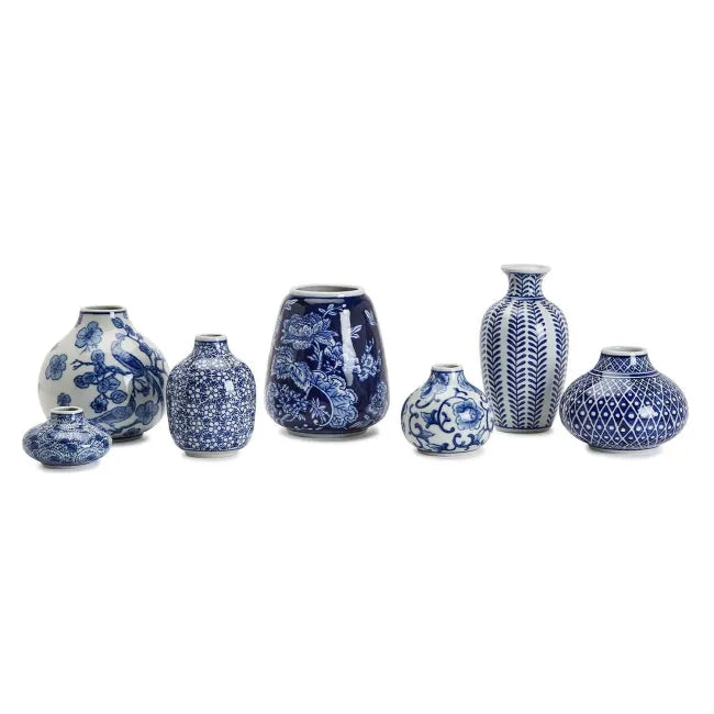 Hand-Painted Blue/ White Vase