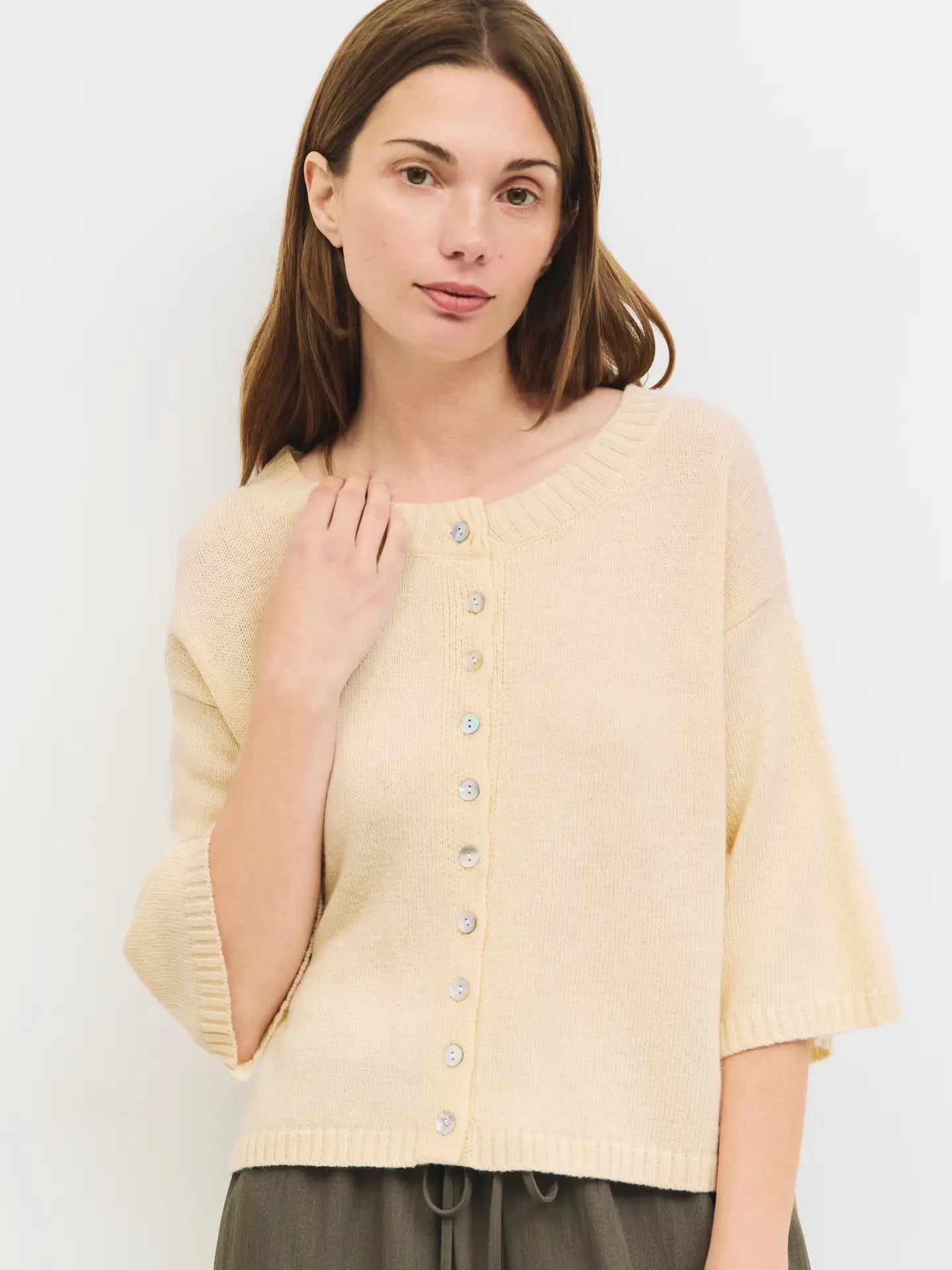 The Stacey Cardigan Yellow
