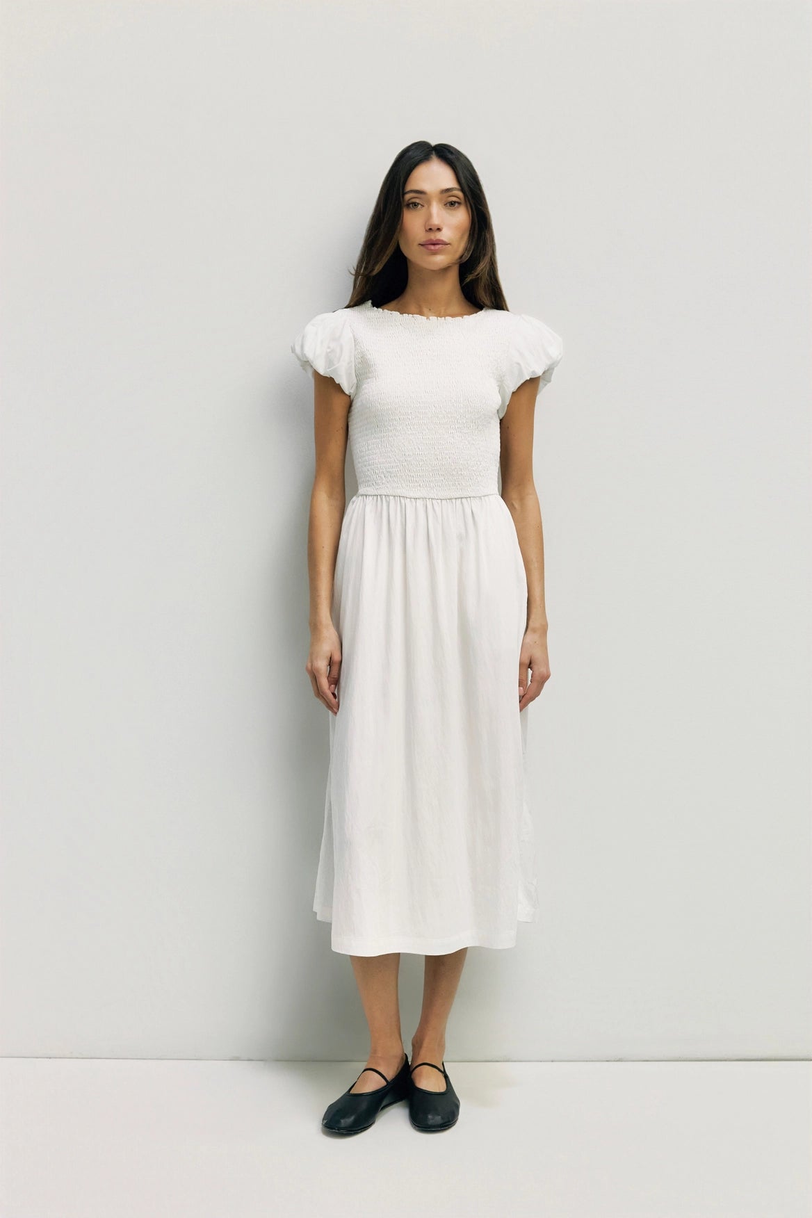 The Anastasia Dress | Smocked Bubble Sleeve Dress