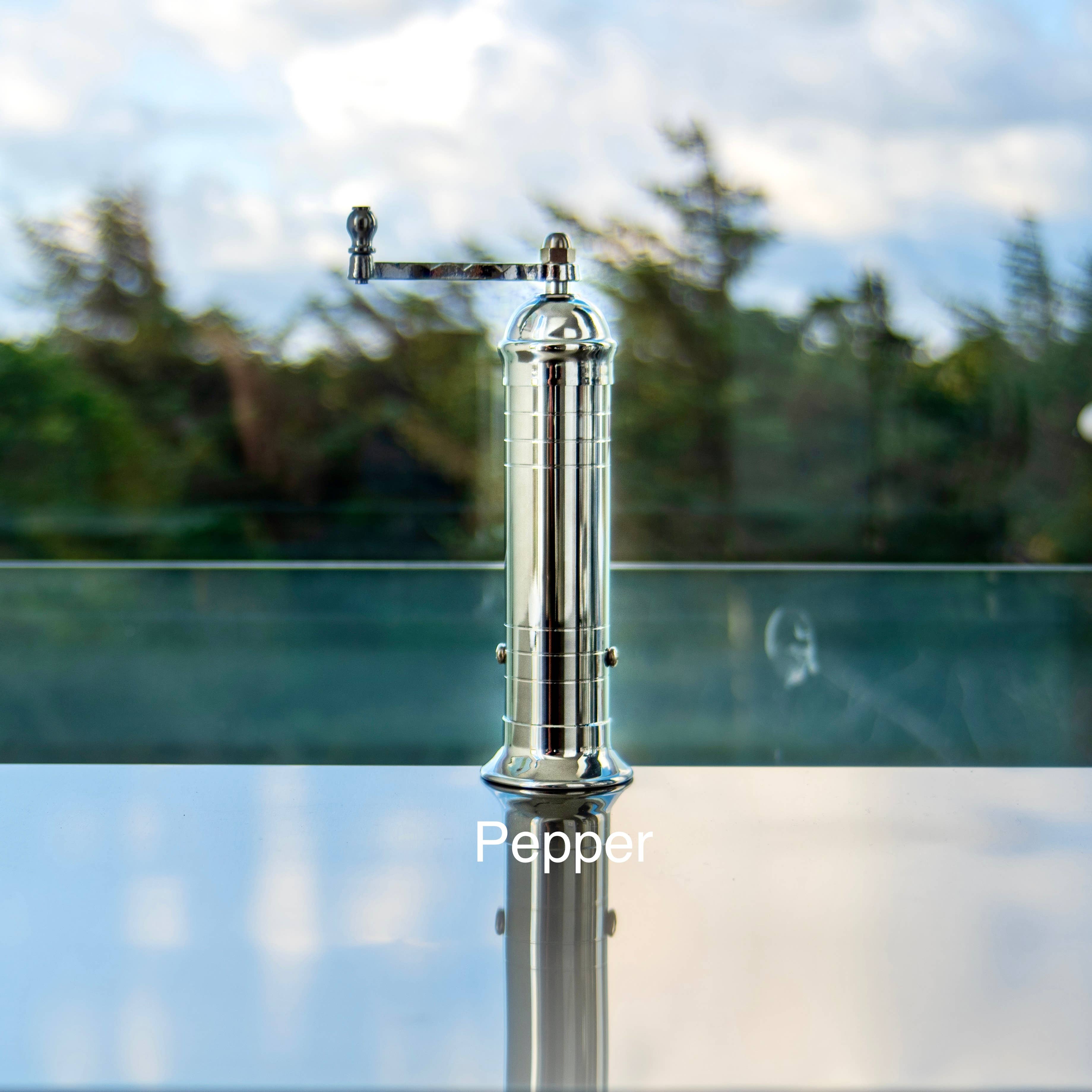 Chrome Mill 8" Pepper Grinder