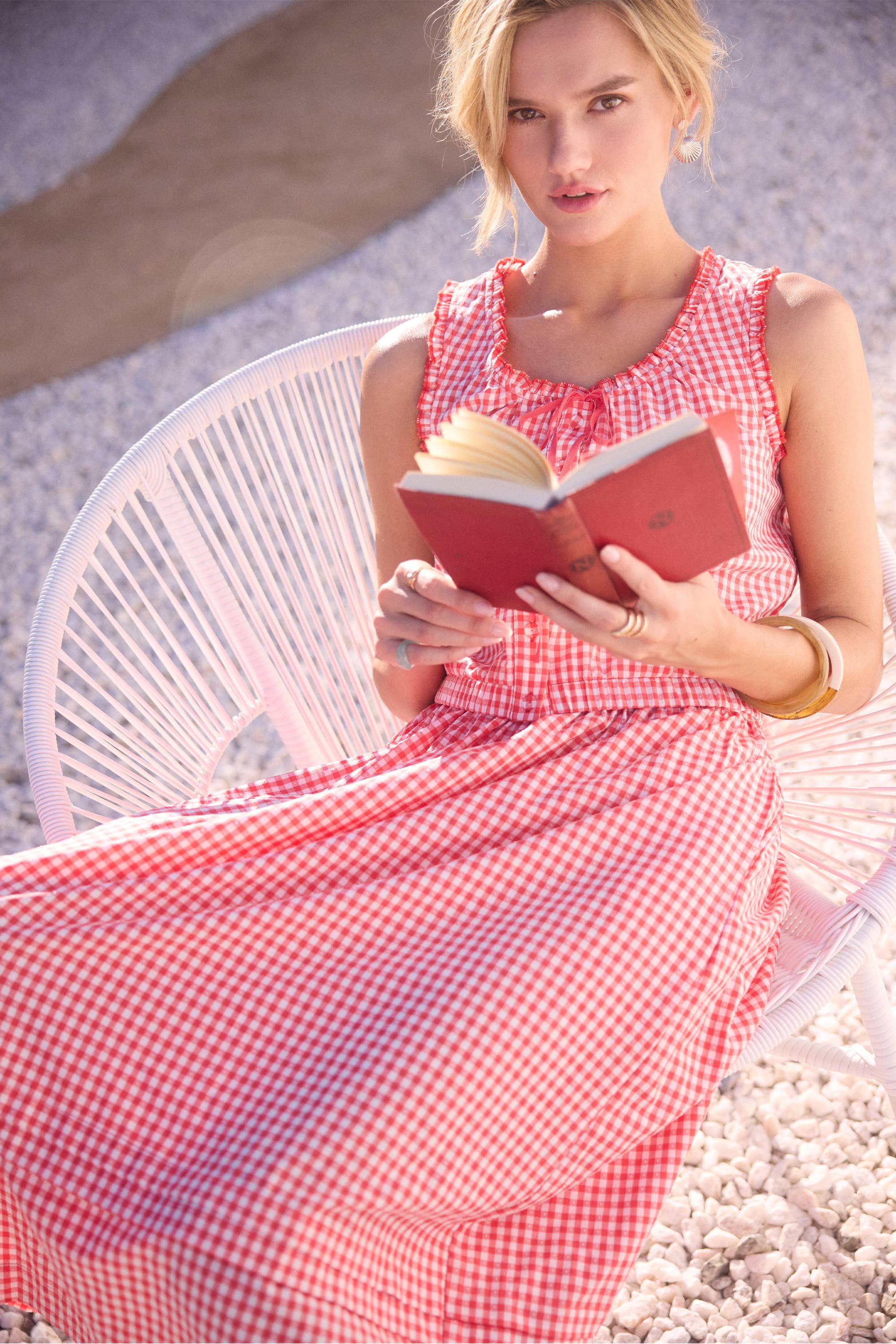 Gingham Sleeveless Top