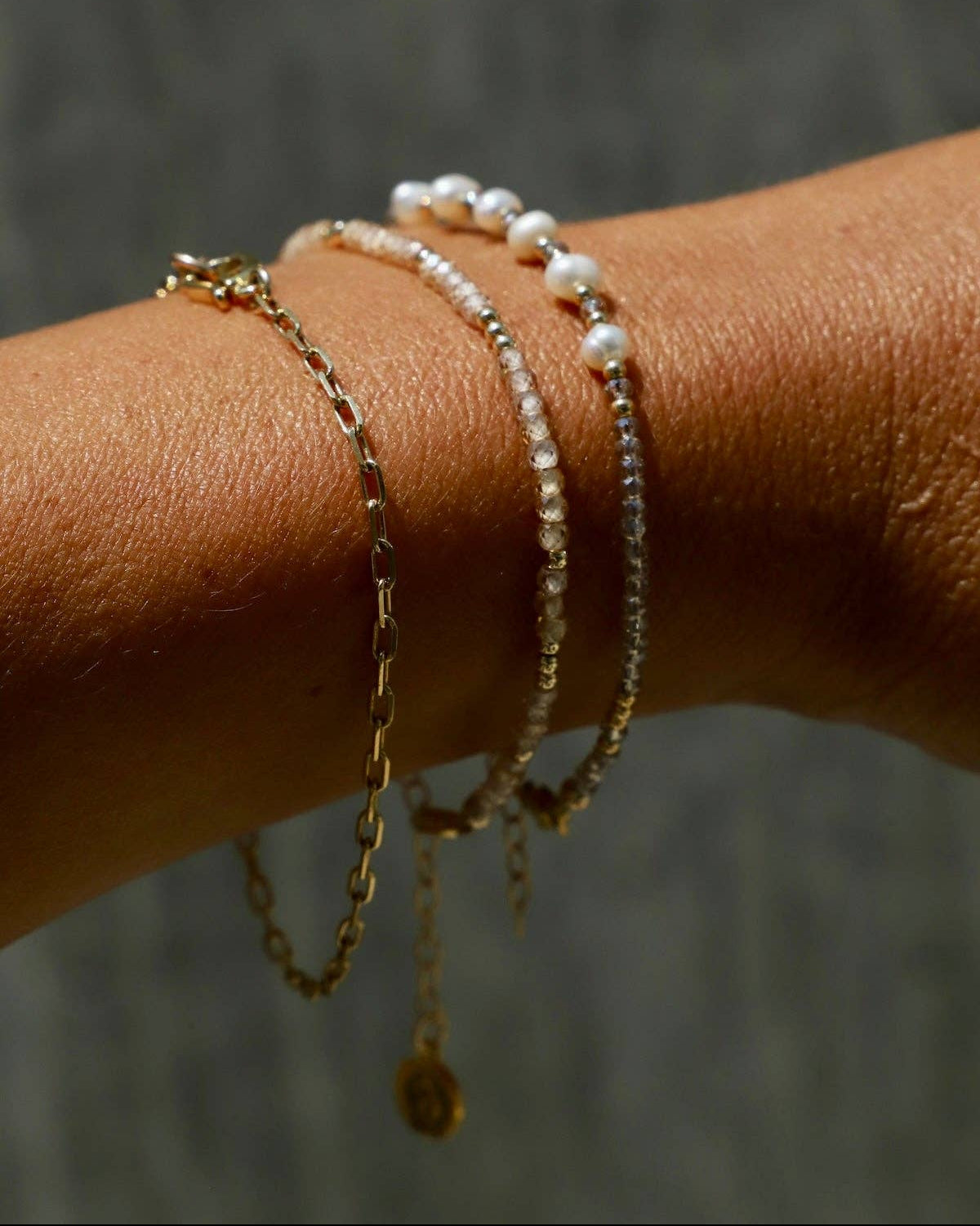 Sunstone Beaded Bracelet
