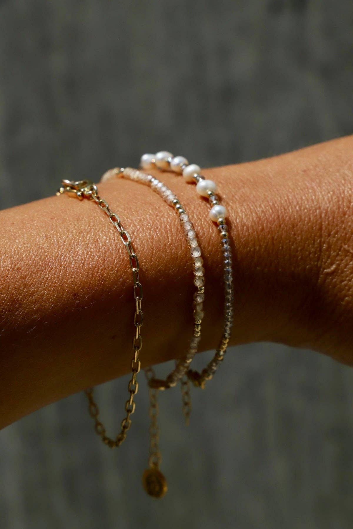 Sunstone Beaded Bracelet
