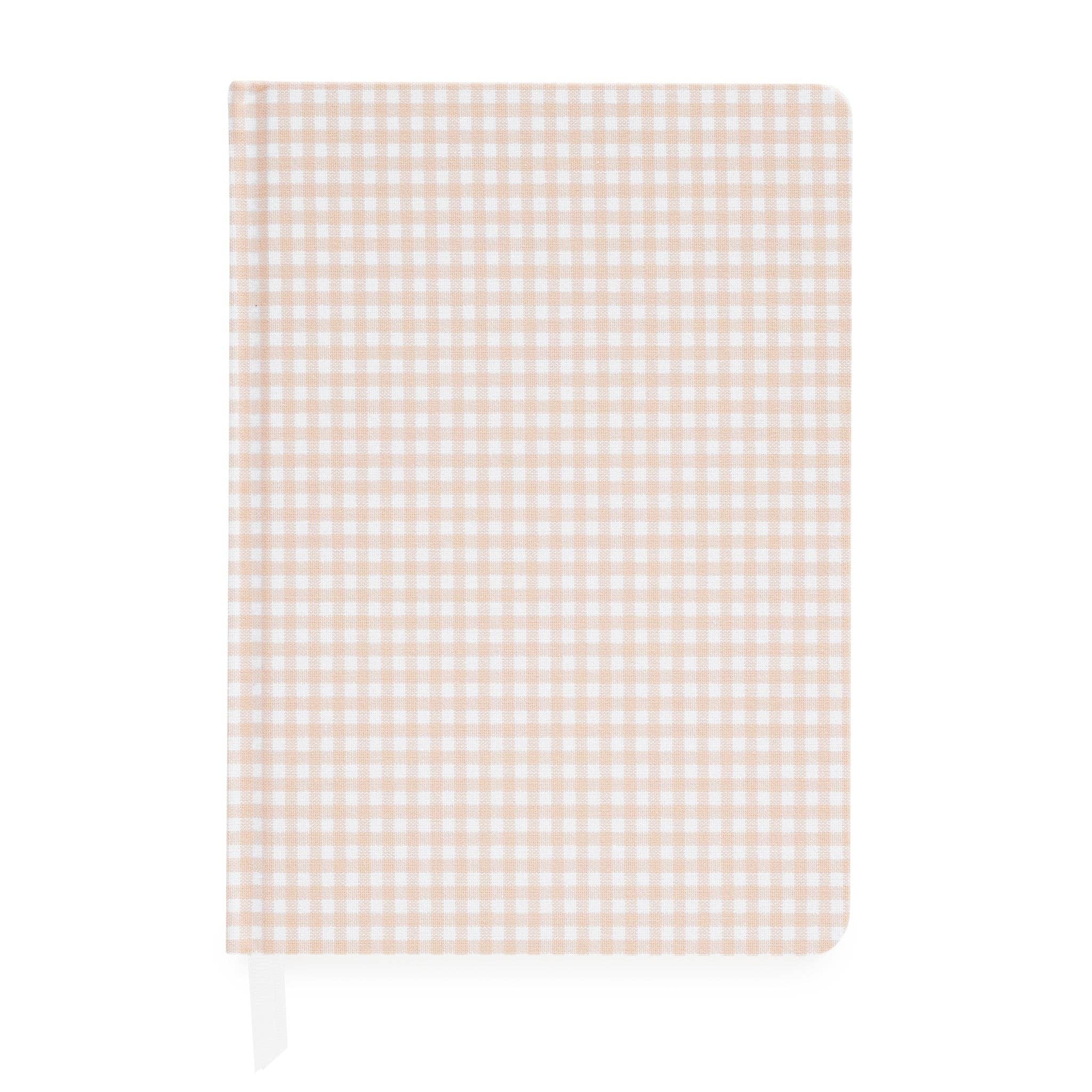 Pink Gingham Tailored Journal