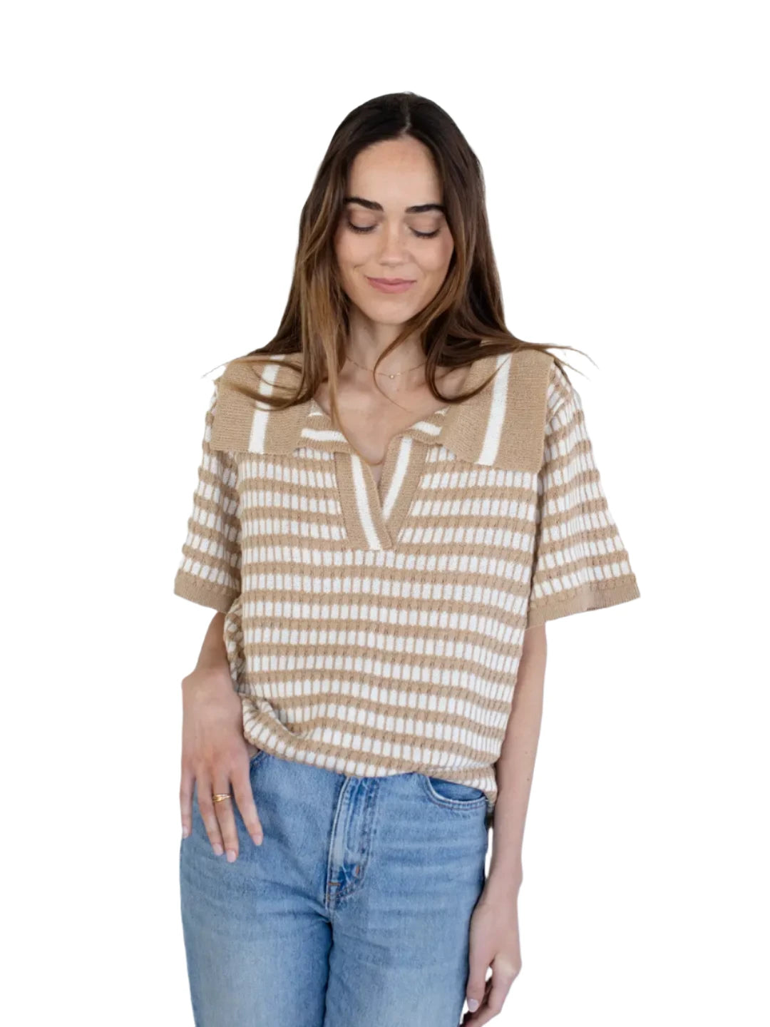 Lany Top (Latte & Ivory)